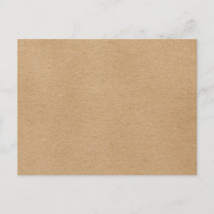 Rustic Kraft Simple Stylish Boho Postcard