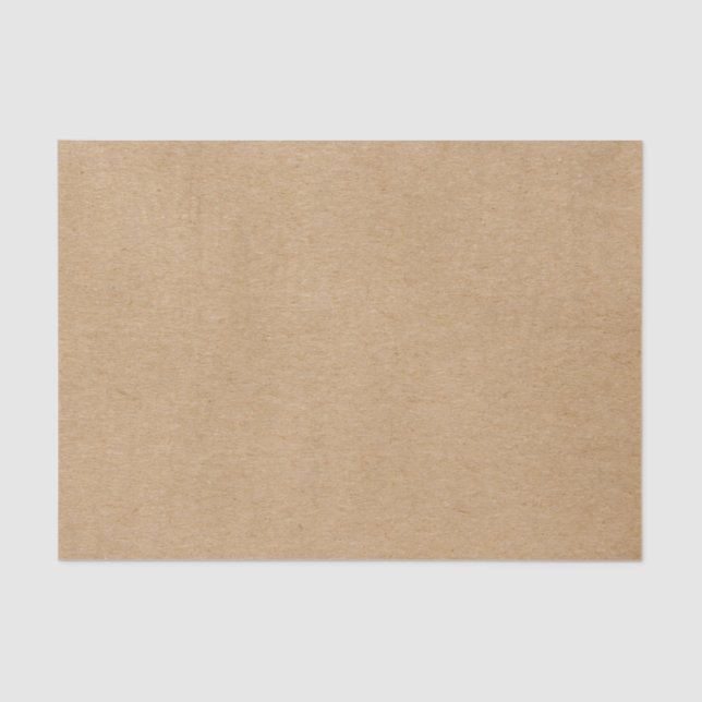 Rustic Kraft Simple Stylish Boho Tissue Paper (Front)