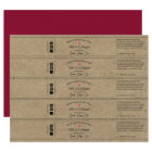 Rustic Kraft Soap Bands Labels 🧼 (Sheet of 5)