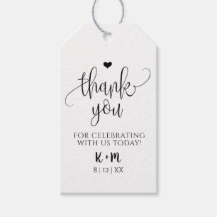 Rustic Kraft Wedding Favour Tag - Thank You