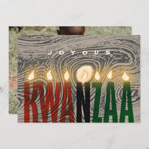Rustic Kwanzaa Candles Card