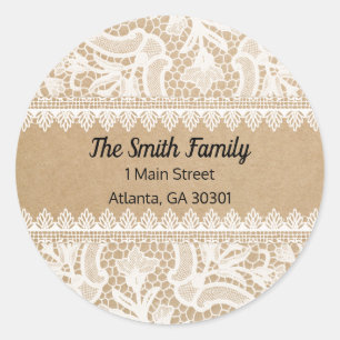 Rustic Lace Custom Address Label