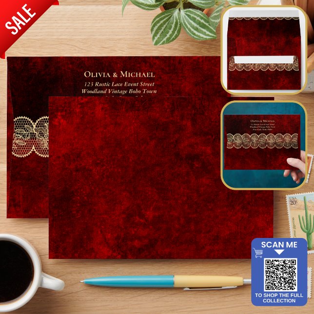 Rustic Lace Envelope (Creator Uploaded)