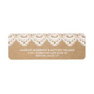 RUSTIC LACE   RETURN ADDRESS LABELS