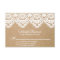 RUSTIC LACE | WEDDING RSVP ENCLOSURE CARD