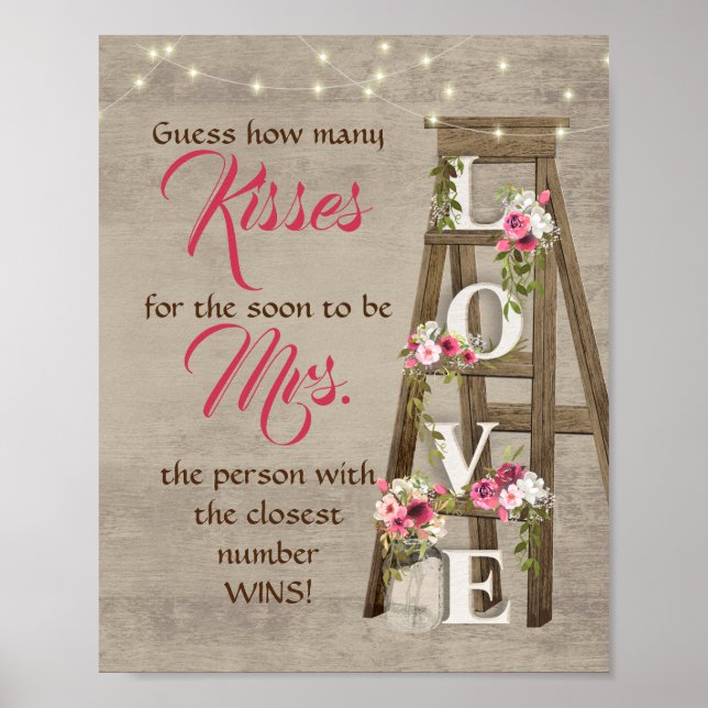 Rustic Ladder Floral Decor (Front)
