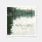 Rustic lakeside evergreens reflection wedding