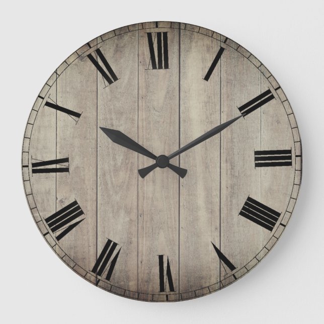 rustic large clock (Front)