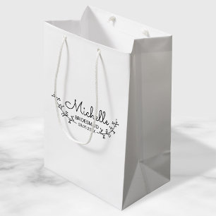 Rustic Laurels Personalised Bridesmaids Medium Gift Bag