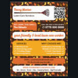 Rustic Leaf Design, Lawn Care Services Flyer<br><div class="desc">Rustic Leaf Design,  Lawn Care Services Advertising Flyer by The Business Card Store.</div>