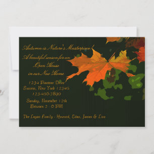 Rustic Leaf Invitation