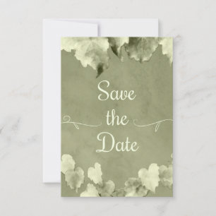 Rustic Leaves Save The Date