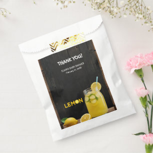 Rustic Lemon Lemonade Baby Shower Favour Bags