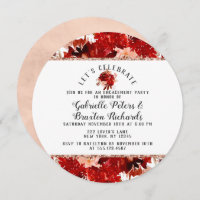 Rustic Let's Celebrate Engagement Party Invitation