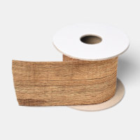 Rustic Light Wood Tone Satin Ribbon