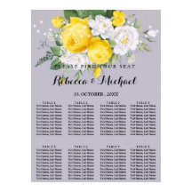Rustic lights Yellow Floral  Poster