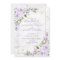 Rustic Lilac Lavender Gold Marble Floral Wedding