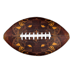Rustic Lion Head Football