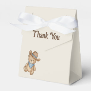 Rustic Little Cowboy Baby Shower Favor Box