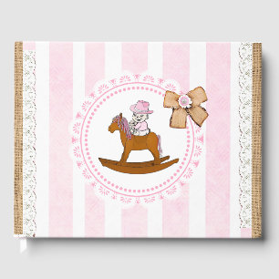 Rustic Little Cowgirl Baby Girl Baby Shower Book
