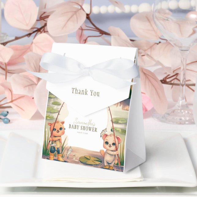 Rustic Little Fisherman Reeling in Joy Baby Shower Favour Box (Creator Uploaded)