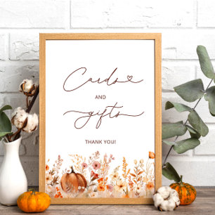 Rustic Little Pumpkin Fall Cards and Gifts Poster