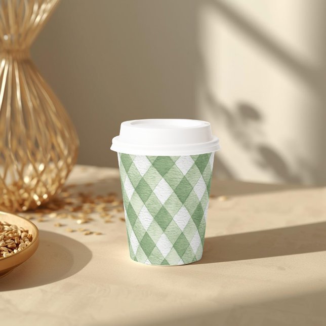 Rustic Locally Grown Neutral Sprout Baby Shower Paper Cups (Creator Uploaded)