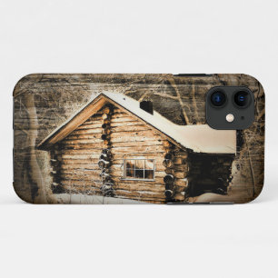 Rustic Log Cabin In The Wilderness Case-Mate iPhone Case