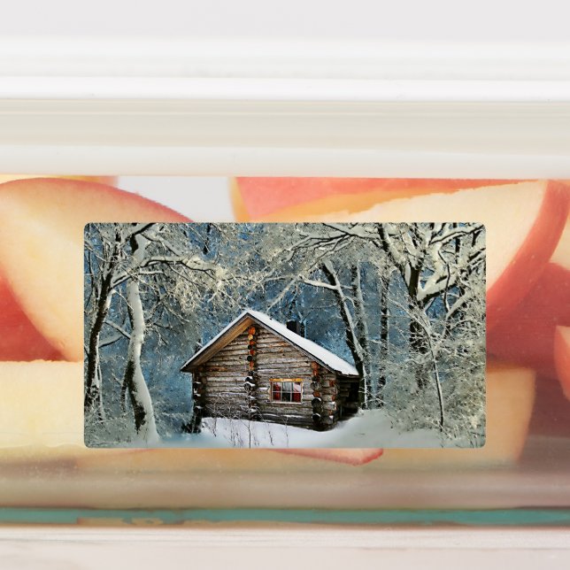 Rustic Log Cabin Winter Magic (Affixed)