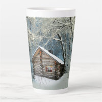 Rustic Log Cabin Winter Magic