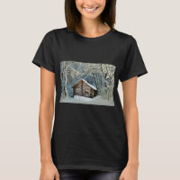 Rustic Log Cabin Winter Magic