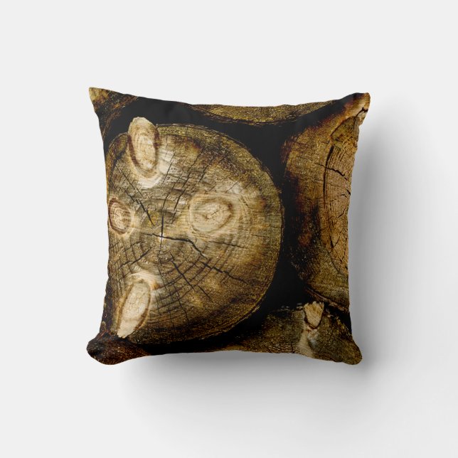 Rustic Log Roll Cushion (Front)