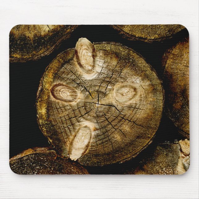 Rustic Log Roll Mouse Pad (Front)