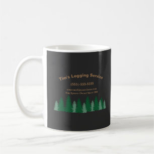 Rustic Logging Tree Cutting Company Service Coffee Mug