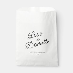 Rustic Love and Doughnuts Wedding Doughnuts Favour Favour Bags