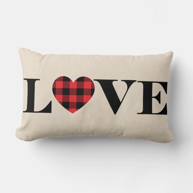 Rustic Love Pillow (Front)