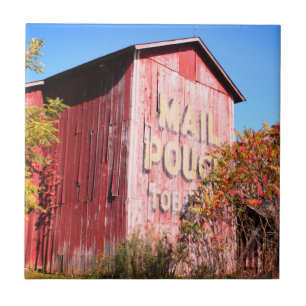 Rustic Mail Pouch Barn Tile