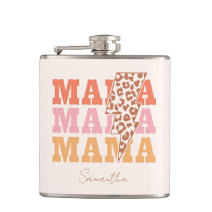 Rustic "Mama" Repeat Hip Flask