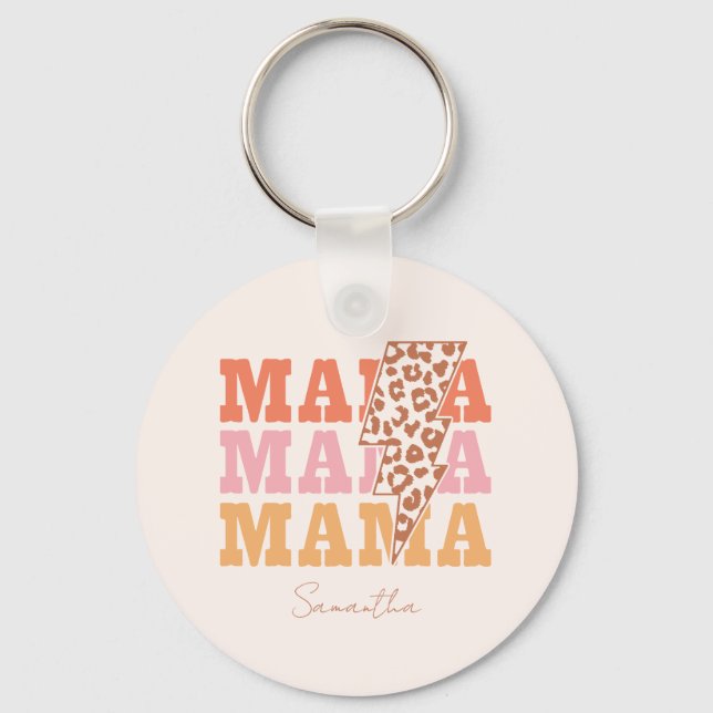 Rustic "Mama" Repeat Key Ring (Front)
