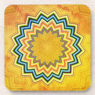Rustic Mandala Coaster