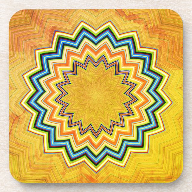 Rustic Mandala Coaster (Front)