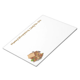 Rustic Market Stall Produce Notepad