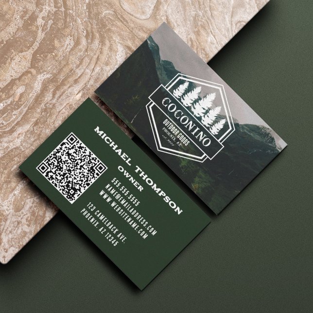 Rustic Masculine Forest Mountains Outdoors Business Card (Rustic Masculine Forest Mountains Outdoors Business Card)
