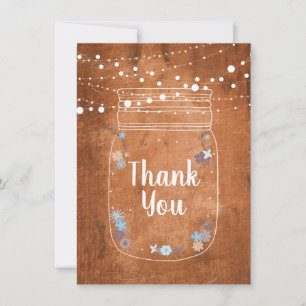 Rustic Mason Jar String Lights Thank You
