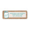 Rustic Mason Jar Teal Burlap Wedding Address Label