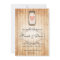 Rustic Mason Jar Wedding Invitation