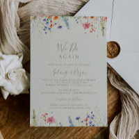 Rustic Meadow Botanical We Do Again Vow Renewal