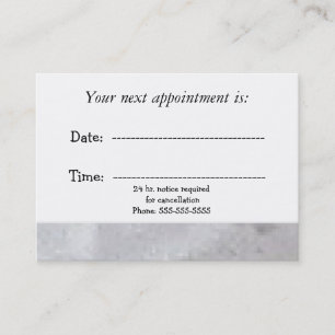 Rustic Medical Appointment Card