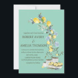Rustic Mediterranean Lemon Wedding Invitation<br><div class="desc">Rustic Mediterranean Lemon Wedding</div>