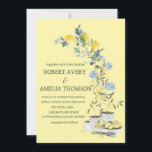 Rustic Mediterranean Lemon Wedding Invitation<br><div class="desc">Rustic Mediterranean Lemon Wedding</div>